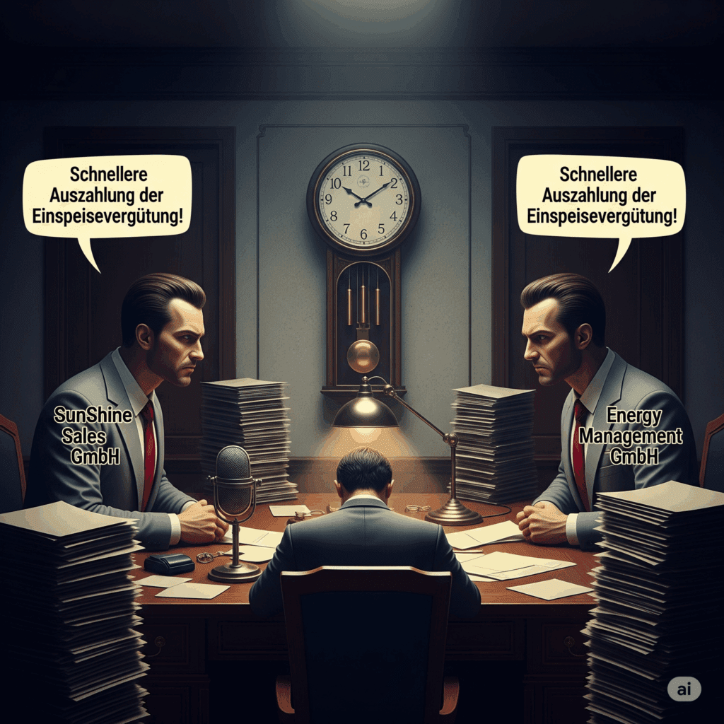 Einspeisevergütung verzögert, Netzbetreiber zahlt nicht, EEG-Vergütung verspätet, Westnetz Probleme 2025, N-ERGIE Auszahlung Photovoltaik, OsthessenNetz Einspeisevergütung, EAM Netzbetreiber Kritik, Probleme mit Netzbetreibern Solar, Photovoltaik Auszahlung ausstehend, Stromvergütung kommt nicht, EEG Probleme SunShine Sales, Energy Management GmbH Erfahrungen, Bundesnetzagentur Verbraucherbeschwerde, § 111a EnWG Muster, Schlichtungsstelle Energie Photovoltaik, EEG Abrechnung falsch, Photovoltaik Beschwerde Netzbetreiber, SunShine Sales GmbH Erfahrungen, Photovoltaik Direktinvest Beschwerden, Solar Vergütung bleibt aus, Netzbetreiber zahlt EEG nicht, Schlichtung bei Stromversorger, Musterbrief Verbraucherbeschwerde Netz, Einspeisevergütung nicht erhalten, PV-Anlage Einspeisevergütung verspätet, Energy Management Netzanschlussprobleme, PV-Investment Auszahlung verzögert